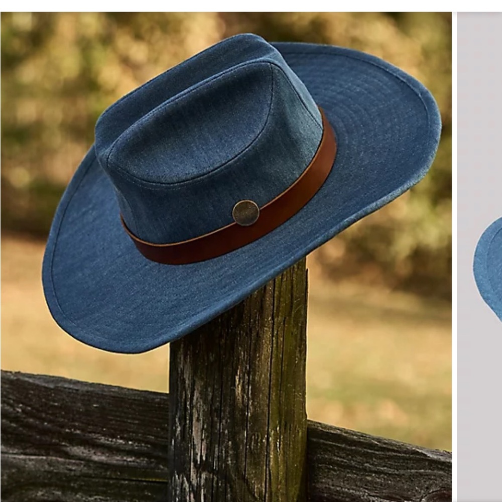 NWT WRANGLER WOMEN'S DENIM POCKET COWBOY HAT
